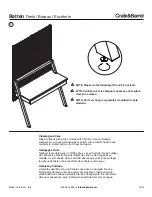 Предварительный просмотр 19 страницы Crate&Barrel Batten Series Assembly Manual