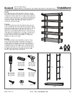 Crate&Barrel beckett Instructions Manual предпросмотр