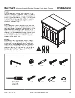 Crate&Barrel Belmont Manual предпросмотр