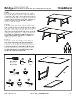 Предварительный просмотр 1 страницы Crate&Barrel Bridge Instructions