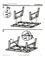 Предварительный просмотр 2 страницы Crate&Barrel Bridge Instructions