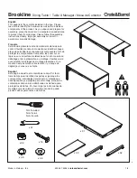 Предварительный просмотр 1 страницы Crate&Barrel Brookline Manual