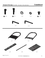 Предварительный просмотр 3 страницы Crate&Barrel Canyon Canopy Twin Bed Assembly Instructions