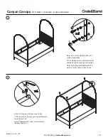 Предварительный просмотр 4 страницы Crate&Barrel Canyon Canopy Twin Bed Assembly Instructions