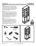 Preview for 1 page of Crate&Barrel Casement Manual