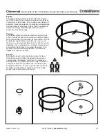 Crate&Barrel Clairemont Series Assembly Manual предпросмотр