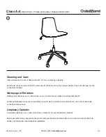 Предварительный просмотр 5 страницы Crate&Barrel Class Act Desk Chair Assembly Instructions