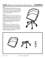 Предварительный просмотр 1 страницы Crate&Barrel Clyne Assembly Manual