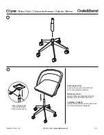 Предварительный просмотр 2 страницы Crate&Barrel Clyne Assembly Manual