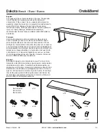 Preview for 1 page of Crate&Barrel Dakota Instructions