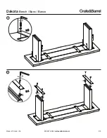 Preview for 2 page of Crate&Barrel Dakota Instructions