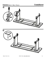 Preview for 3 page of Crate&Barrel Dakota Instructions