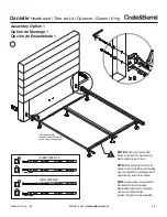 Preview for 2 page of Crate&Barrel Danielle Manual