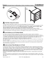 Preview for 4 page of Crate&Barrel Dawson Manual