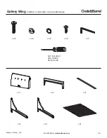 Preview for 3 page of Crate&Barrel Gallery Wing Full Bed Assembly Instructions Manual