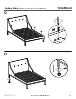 Preview for 6 page of Crate&Barrel Gallery Wing Full Bed Assembly Instructions Manual