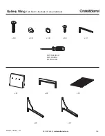 Preview for 3 page of Crate&Barrel Gallery Wing Twin Bed Assembly Instructions Manual