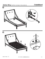 Preview for 5 page of Crate&Barrel Gallery Wing Twin Bed Assembly Instructions Manual