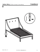 Preview for 6 page of Crate&Barrel Gallery Wing Twin Bed Assembly Instructions Manual