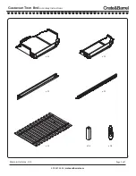 Предварительный просмотр 3 страницы Crate&Barrel Gustaviann Twin Bed Assembly Instructions Manual