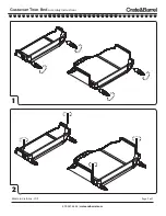 Предварительный просмотр 4 страницы Crate&Barrel Gustaviann Twin Bed Assembly Instructions Manual