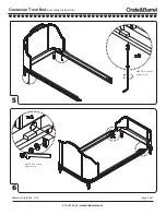 Предварительный просмотр 6 страницы Crate&Barrel Gustaviann Twin Bed Assembly Instructions Manual