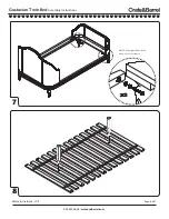 Предварительный просмотр 7 страницы Crate&Barrel Gustaviann Twin Bed Assembly Instructions Manual