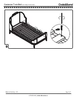 Предварительный просмотр 8 страницы Crate&Barrel Gustaviann Twin Bed Assembly Instructions Manual