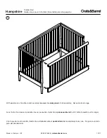 Предварительный просмотр 10 страницы Crate&Barrel Hampshire Toddler Rail Assembly Instructions Manual