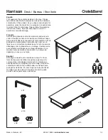 Предварительный просмотр 1 страницы Crate&Barrel Harrison Manual