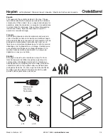 Предварительный просмотр 1 страницы Crate&Barrel Hayden Manual