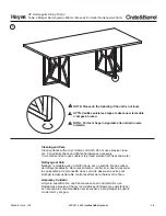 Предварительный просмотр 4 страницы Crate&Barrel Hayes Series Assembly Manual