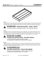 Предварительный просмотр 2 страницы Crate&Barrel Jenny Lind Trundle Assembly Instructions Manual