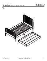 Предварительный просмотр 7 страницы Crate&Barrel Jenny Lind Trundle Assembly Instructions Manual