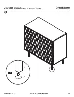 Предварительный просмотр 3 страницы Crate&Barrel Jewel Diamond Assembly Instructions Manual