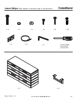 Предварительный просмотр 2 страницы Crate&Barrel Jewel Stripe Assembly Instructions Manual