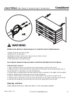 Предварительный просмотр 4 страницы Crate&Barrel Jewel Stripe Assembly Instructions Manual