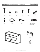 Предварительный просмотр 2 страницы Crate&Barrel Lamont Assembly Instructions Manual