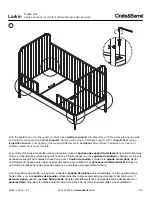 Предварительный просмотр 13 страницы Crate&Barrel Larkin Crib Assembly Instructions Manual