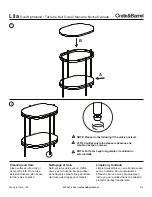 Preview for 2 page of Crate&Barrel Lila Assembly Manual