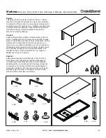 Preview for 1 page of Crate&Barrel Marbeau Manual