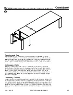 Preview for 8 page of Crate&Barrel Marbeau Manual