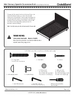 Preview for 2 page of Crate&Barrel Mid Century Spindle Conversion Bed Assembly Instructions Manual