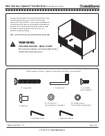 Preview for 2 page of Crate&Barrel Mid-Century Spindle Toddler Rail Assembly Instructions Manual