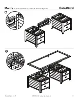 Предварительный просмотр 2 страницы Crate&Barrel Morris Series Assembly Manual