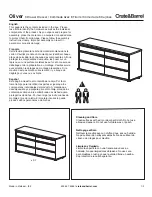 Preview for 1 page of Crate&Barrel Oliver 6 Drawer Dresser Assembly Instructions