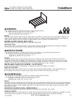 Предварительный просмотр 1 страницы Crate&Barrel Opie Assembly Instructions