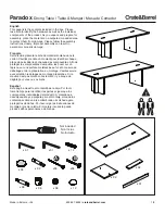 Preview for 1 page of Crate&Barrel Paradox Dining Table Quick Start Manual