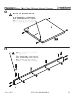 Preview for 2 page of Crate&Barrel Paradox Dining Table Quick Start Manual