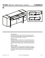 Preview for 25 page of Crate&Barrel Paradox Sideboard Quick Start Manual